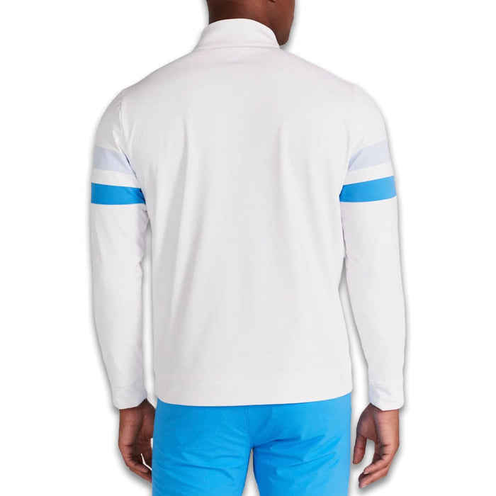 Redvanly Wilson 1/4 Zip Golf Pullover Bright White - SS24 Men