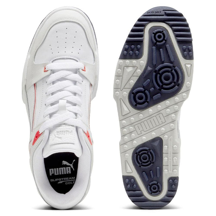 PUMA Slipstream G Spikeless Golf Shoes White/Deep Navy - 24 Men