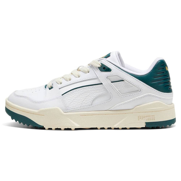 PUMA Slipstream G Spikeless Golf Shoes White/Varsity Green - 24 Men