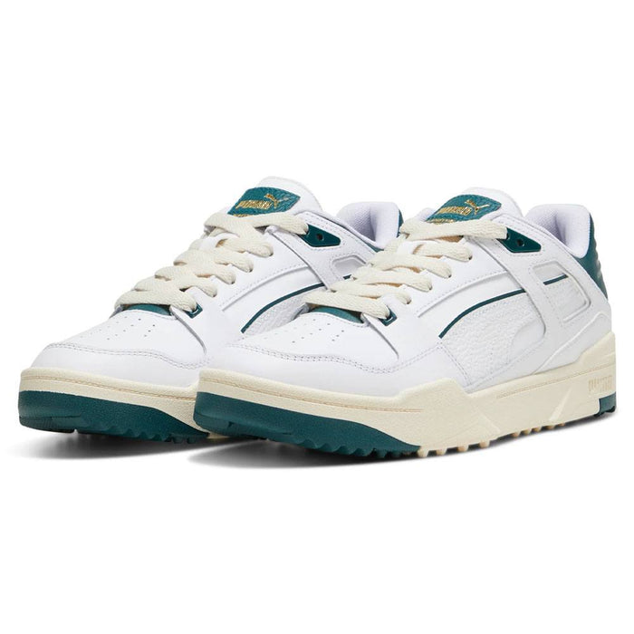 PUMA Slipstream G Spikeless Golf Shoes White/Varsity Green - 24 Men
