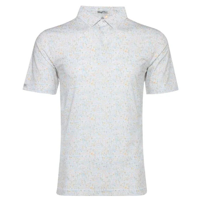 Straight Down Coachella Golf Polo White - FW24 Men