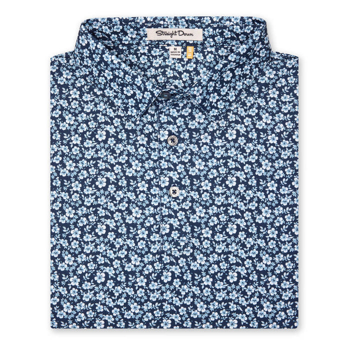 Straight Down Don Ho Golf Polo New Indigo - SP26 Men