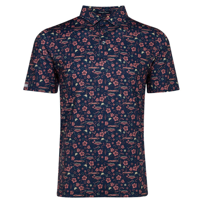 Straight Down Fear & Loathing Golf Polo New Indigo - FW24 Men