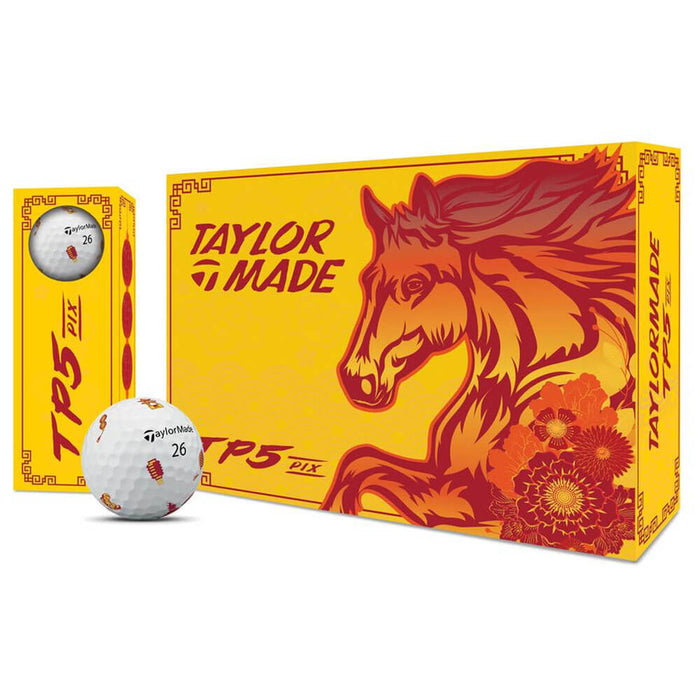 TaylorMade Limited Edition TP5 Pix Lunar New Year Golf Balls