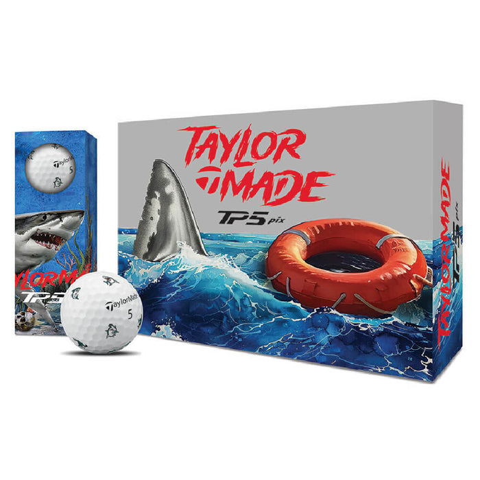 TaylorMade Limited Edition TP5 Pix Sharks Golf Balls