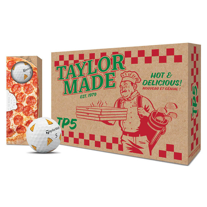 TaylorMade Limited Edition TP5 Pizza Party Golf Balls