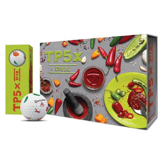 TaylorMade Limited Edition TP5x Pix Peppers Golf Balls