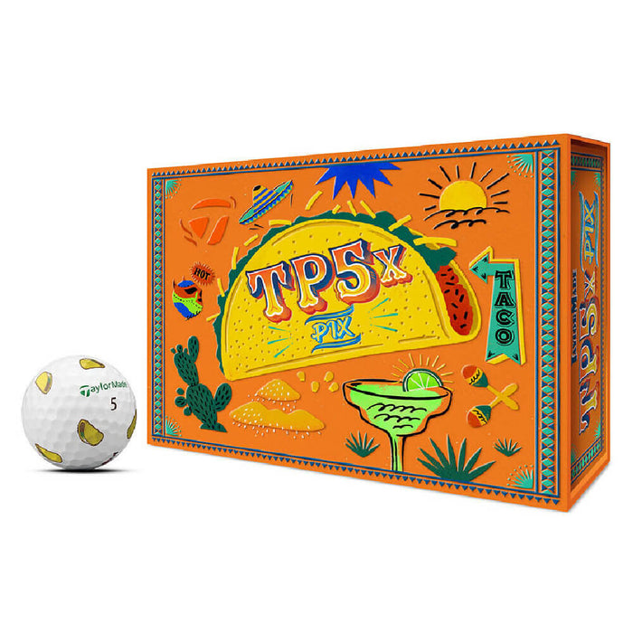 TaylorMade Limited Edition TP5x Pix Taco Golf Balls