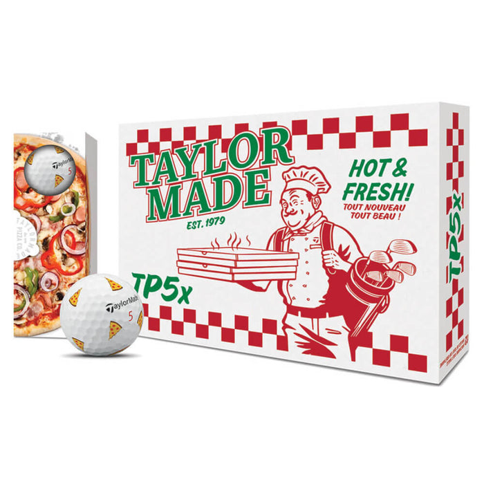 TaylorMade Limited Edition TP5x Pizza Party Golf Balls