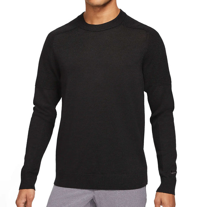 Nike Tiger Woods Knit Crew Golf Sweater Black - SP21
