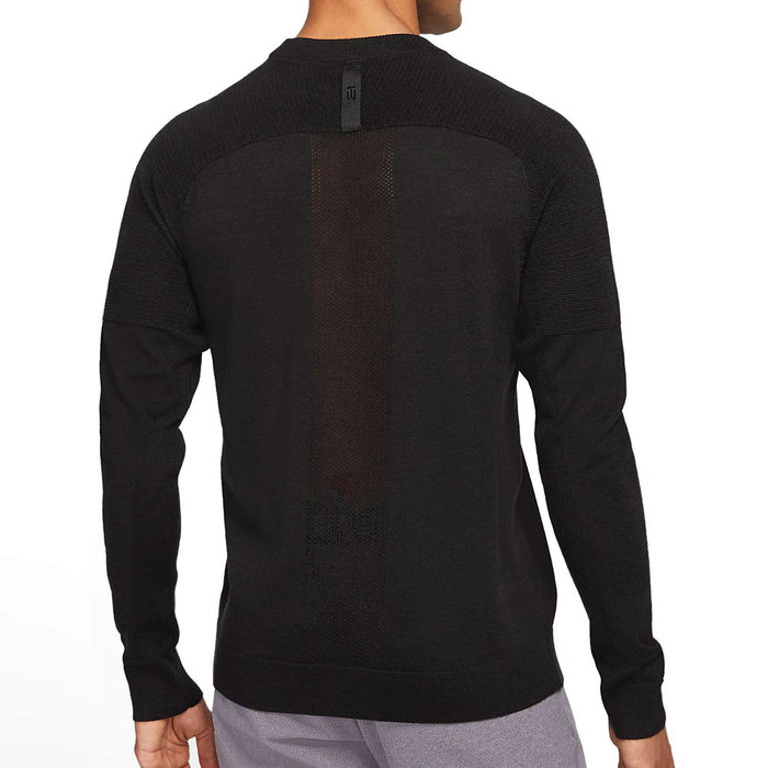 Nike Tiger Woods Knit Crew Golf Sweater Black - SP21