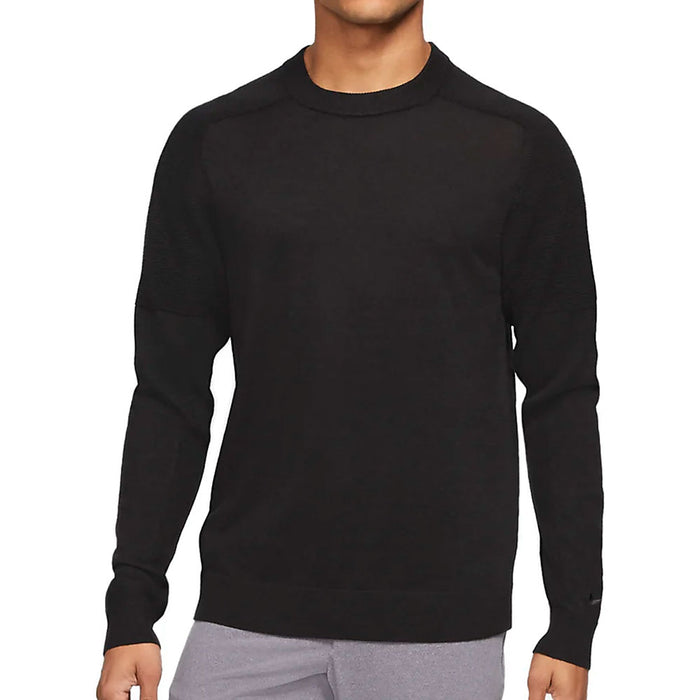 Nike Tiger Woods Knit Crew Golf Sweater Black - SP21