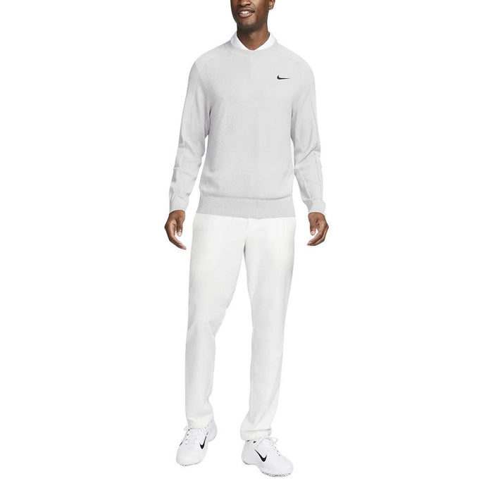 Nike Tiger Woods Knit Crew Golf Sweater Light Smoke Gray/Black - FW23
