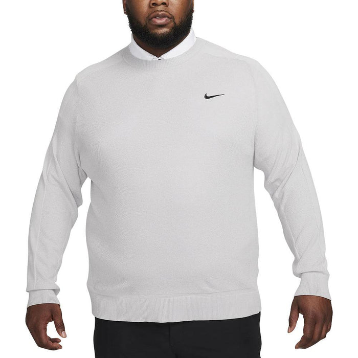 Nike Tiger Woods Knit Crew Golf Sweater Light Smoke Gray/Black - FW23