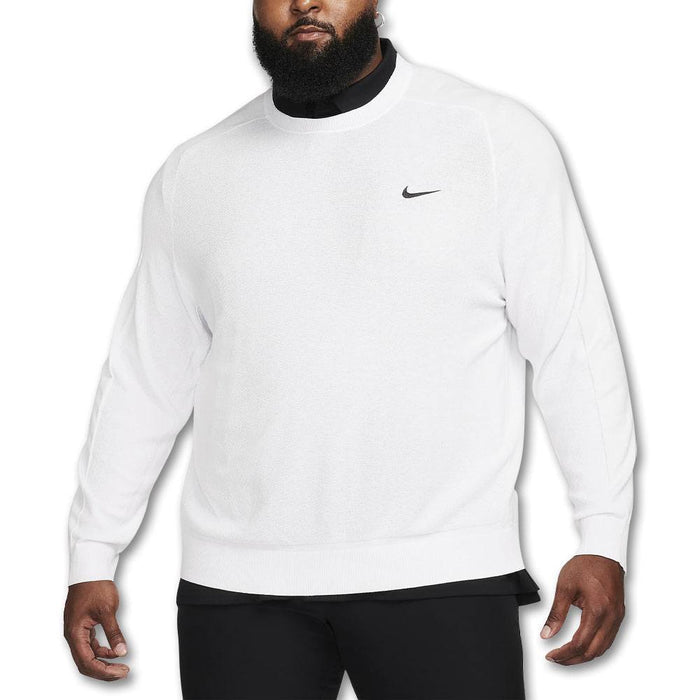 Nike Tiger Woods Knit Crew Golf Sweater White/Black - FW23