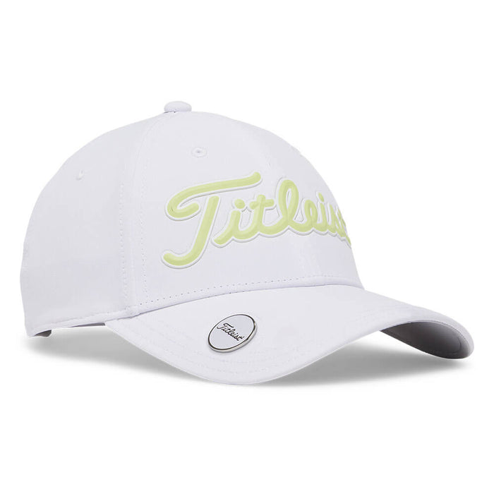 Titleist Players Ball Marker Golf Cap White/Light Lime - 26 Women