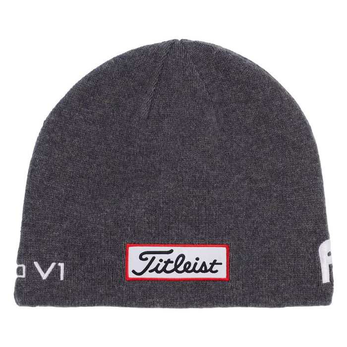 Titleist Tour Merino Golf Beanie Charcoal/White - FW24