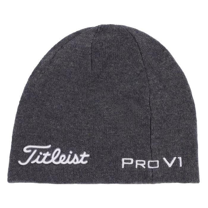 Titleist Tour Merino Golf Beanie Charcoal/White - FW24