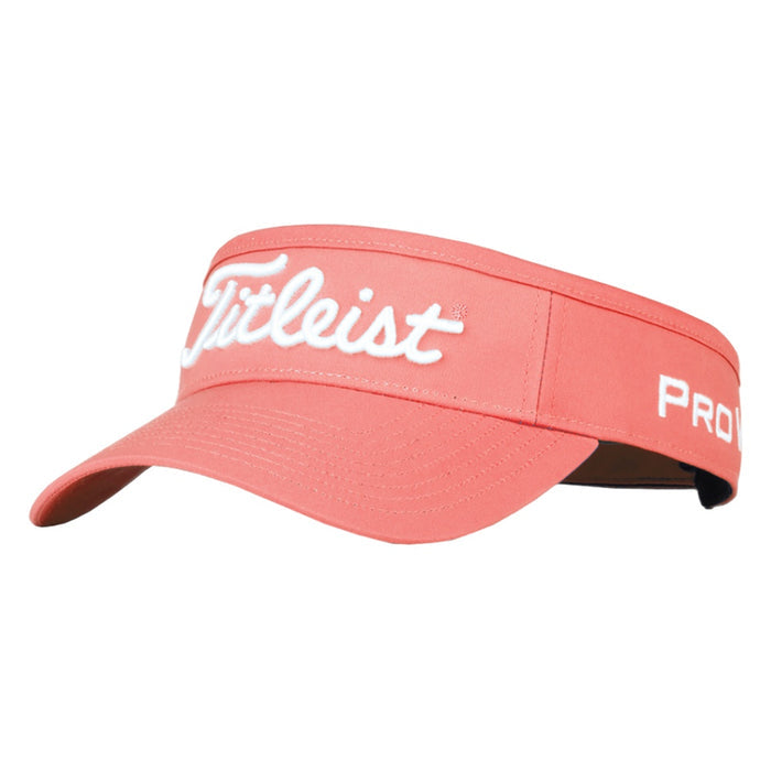 Titleist Tour Performance Staff Collection Golf Visor Coral/White - 23 Men