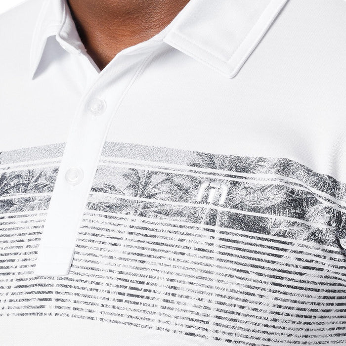 TravisMathew Banzai Beach Golf Polo White - SS24 Men