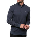 TravisMathew Cloud Quarter Zip 2.0 Golf Pullover Heather Blue - SS23 Men