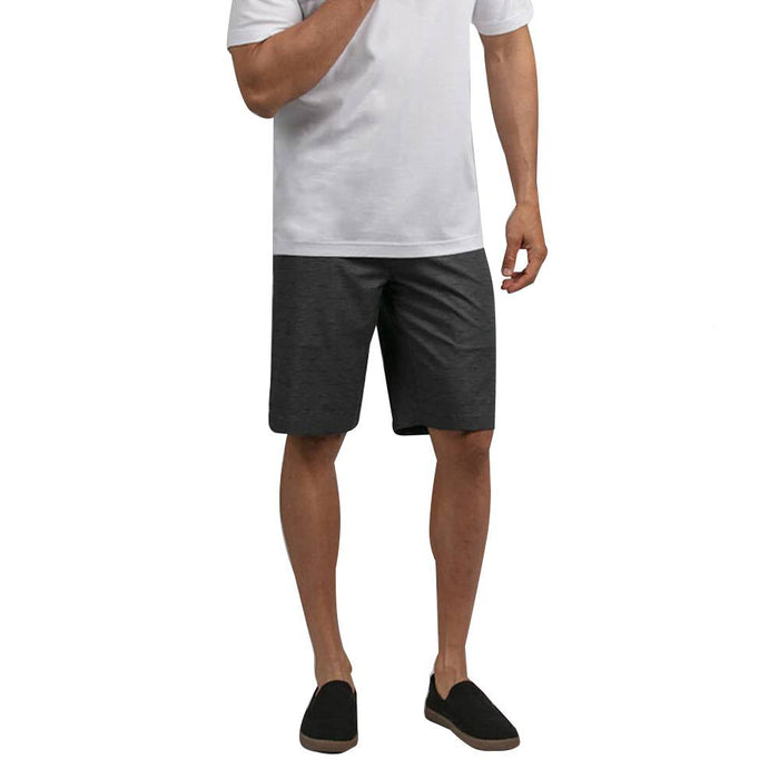 TravisMathew Connected Golf Shorts Gray Pinstripe - SS21 Men
