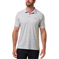 TravisMathew Featherweight Deco Golf Polo Heather Light Gray - SS26 Men