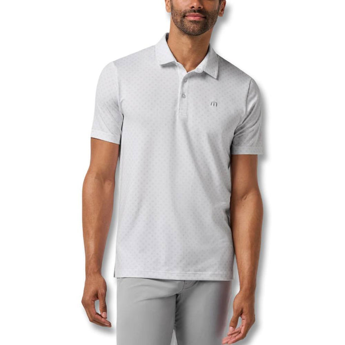 TravisMathew Featherweight Salt Breeze Golf Polo White - SS26 Men