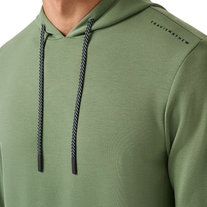TravisMathew Fibercloud Golf Hoodie Balsam Green - SS26 Men