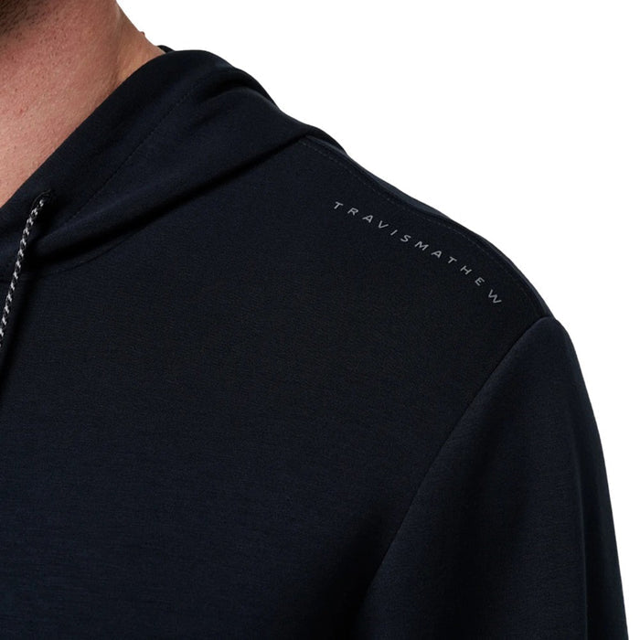 TravisMathew Fibercloud Golf Hoodie Black - SS25 Men