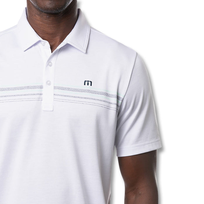 TravisMathew Get Nauti Golf Polo White - SS22 Men