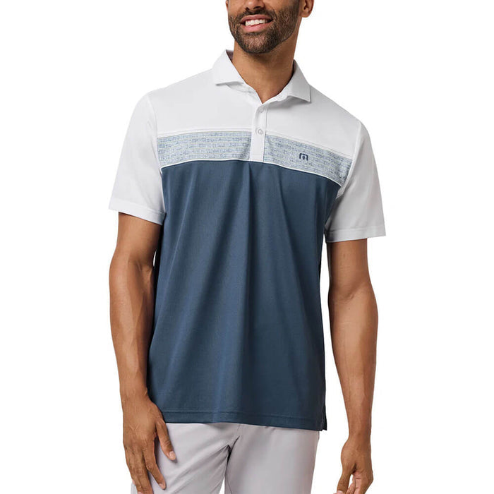 TravisMathew Good Good CB Golf Polo White - SS26 Men