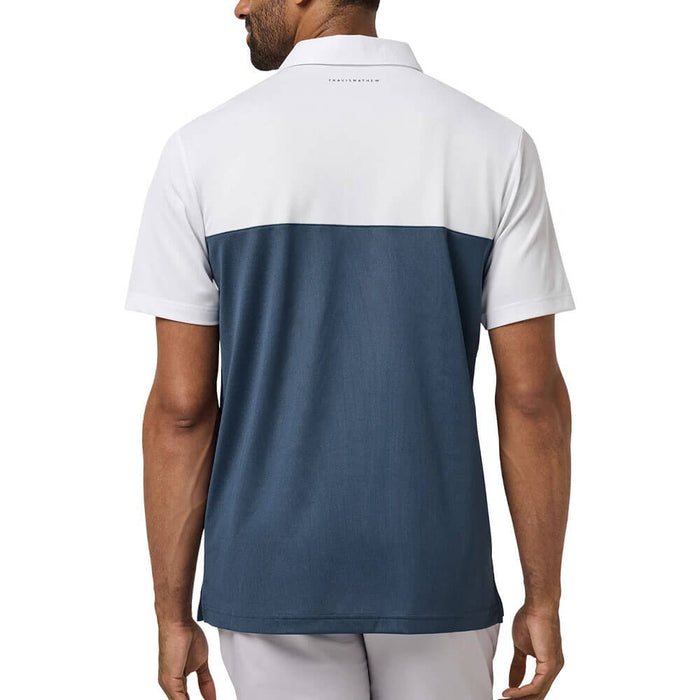 TravisMathew Good Good CB Golf Polo White - SS26 Men