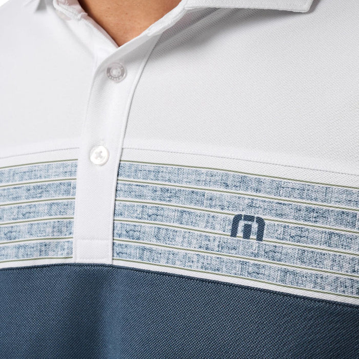 TravisMathew Good Good CB Golf Polo White - SS26 Men