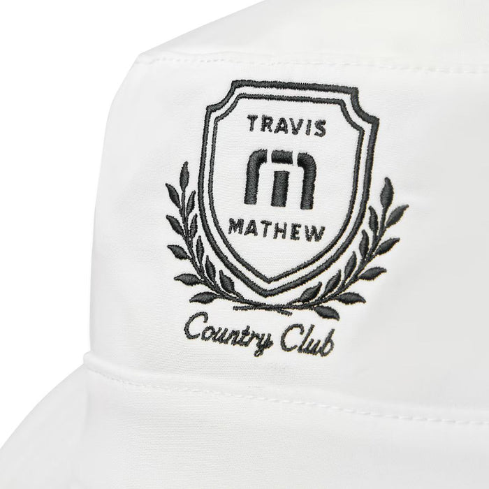 TravisMathew Local Favorite Golf Bucket Hat White - SS25