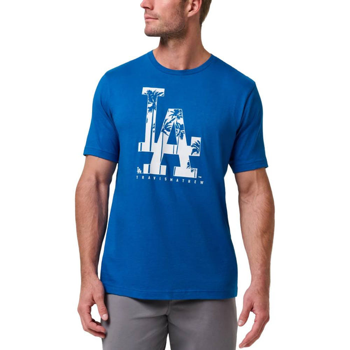 TravisMathew Los Angeles Dodgers City of Stars Golf T-Shirt Classic Blue - SS26 Men
