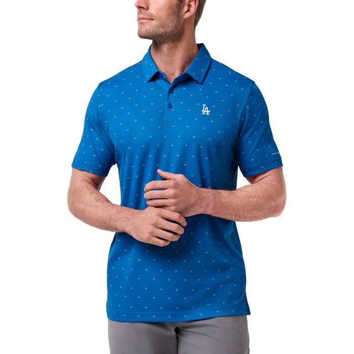 TravisMathew Los Angeles Dodgers Crowd Roar Golf Polo Classic Blue - SS26 Men