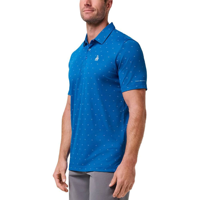 TravisMathew Los Angeles Dodgers Crowd Roar Golf Polo Classic Blue - SS26 Men