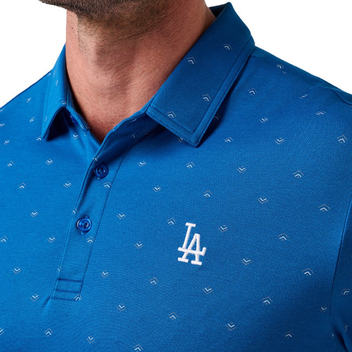 TravisMathew Los Angeles Dodgers Crowd Roar Golf Polo Classic Blue - SS26 Men