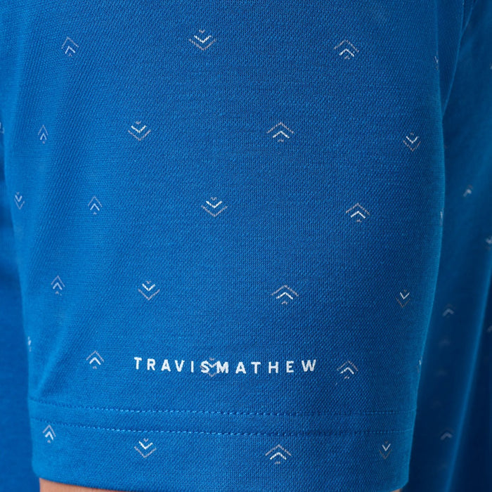 TravisMathew Los Angeles Dodgers Crowd Roar Golf Polo Classic Blue - SS26 Men