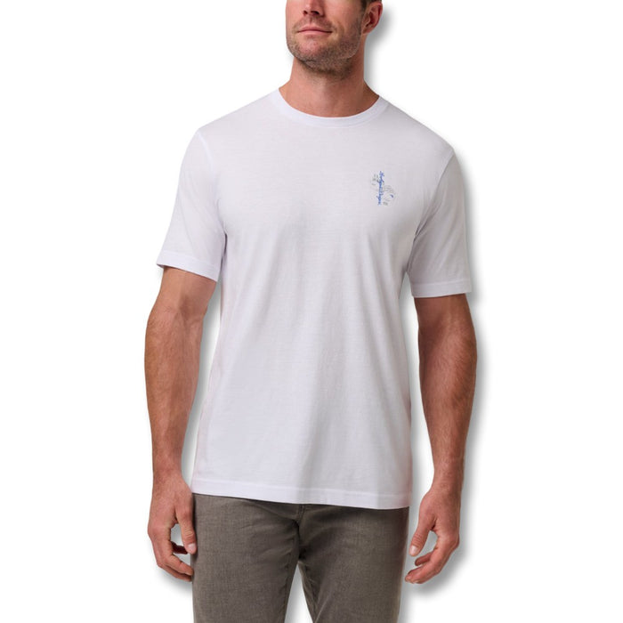 TravisMathew Los Angeles Dodgers Dugout Dreams Golf T-Shirt White - SS26 Men