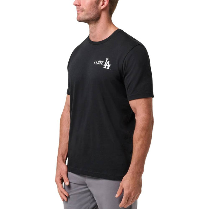 TravisMathew Los Angeles Dodgers Swing Fast Golf T-Shirt Black - SS26 Men