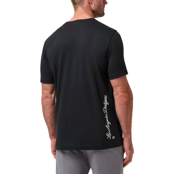 TravisMathew Los Angeles Dodgers Swing Fast Golf T-Shirt Black - SS26 Men