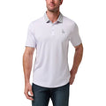 TravisMathew Los Angeles Dodgers Victory Vibes Golf Polo White/Heather Gray - SS26 Men