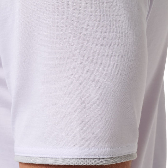TravisMathew Los Angeles Dodgers Victory Vibes Golf Polo White/Heather Gray - SS26 Men