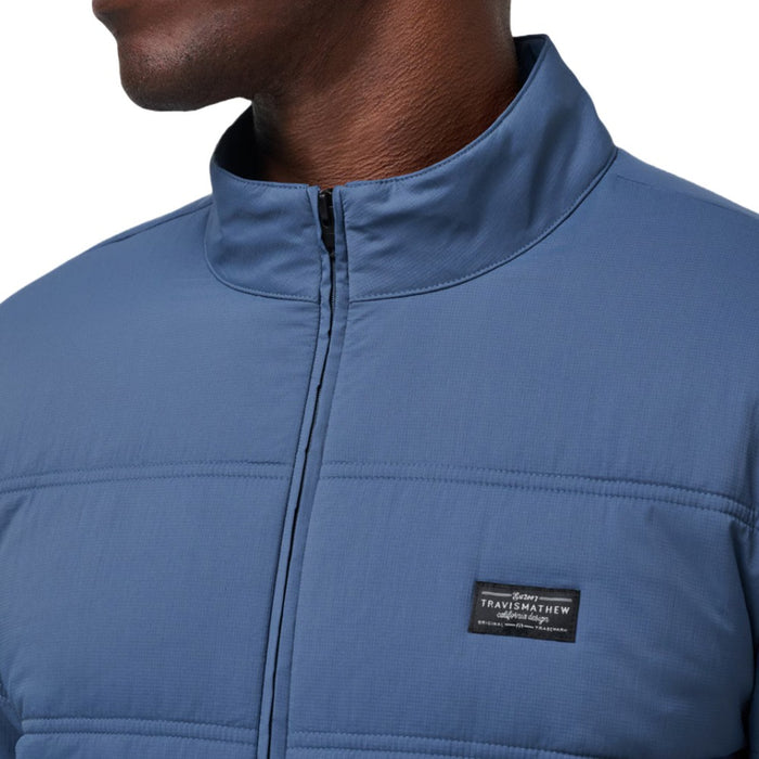 TravisMathew Palisades Puffer Golf Jacket Navy - FW24