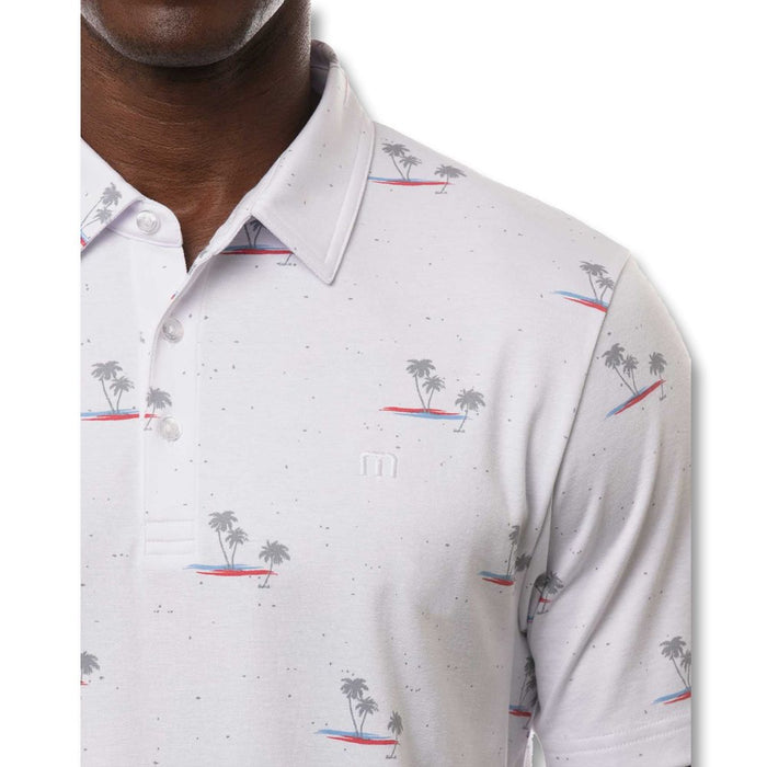 TravisMathew Rally Time Golf Polo White - SS21 Men