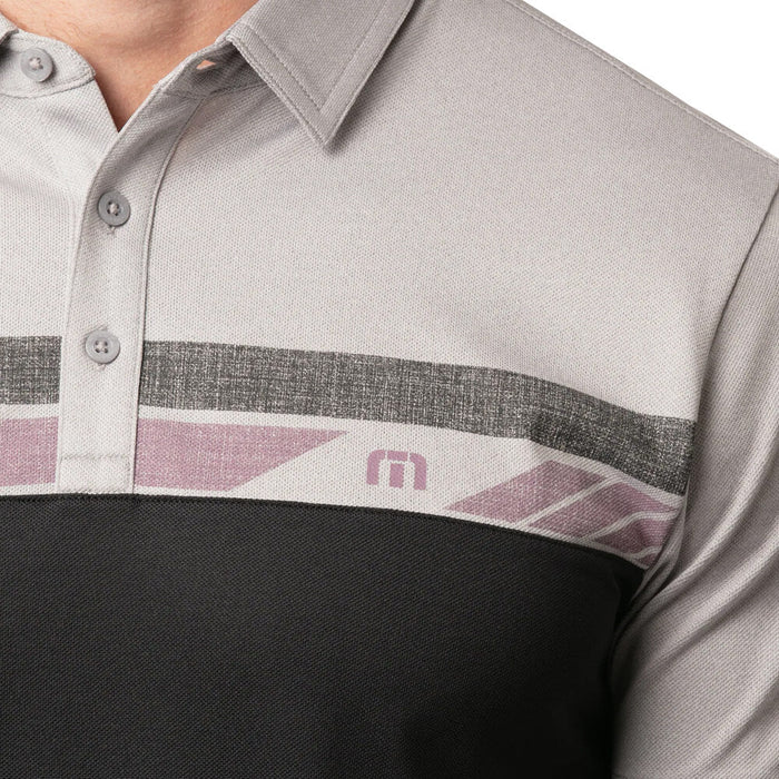 TravisMathew Real Treat Golf Polo Heather Light Gray - SS21 Men