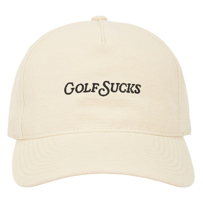 TravisMathew Sucks Snapback Golf Cap Italian Sand - SS25 Men