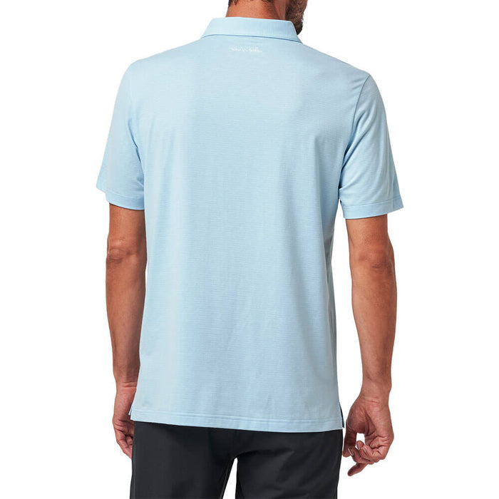 TravisMathew The Heather Golf Polo Heather Dream Blue - SS26 Men